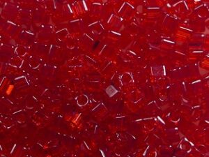 M-Cub-18-0141 Transparent Red Miyuki Cubes 1.8x1.8 mm