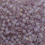 m-cub-18-142FR miyuki cubes, square beads 1,8 mm transparent matte smoky amethyst AB color 0142FR