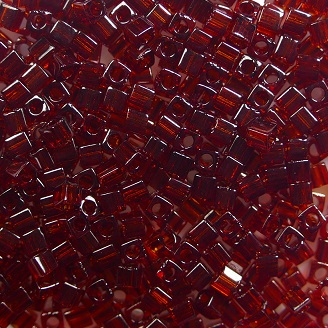 m-cub-18-304 miyuki cubes, square beads 1,8 mm tgarnet gold luster color 0304