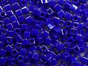 M-Cub-18-0484 Opaque Cobalt AB Miyuki Cubes 1.8x1.8 mm