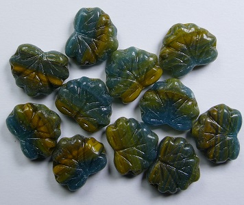 mpl-x2238 maple leaves Autumn brown Blue Melee color x2238