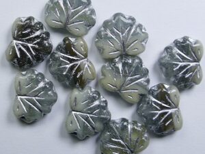 MPL-X2300-54201 Pebbles Silver Washed Maple Leaf 15 Pc.
