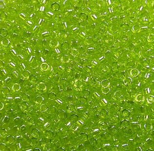 tt-01-0105 toho treasures 11-0 transparent lime green luster color 105