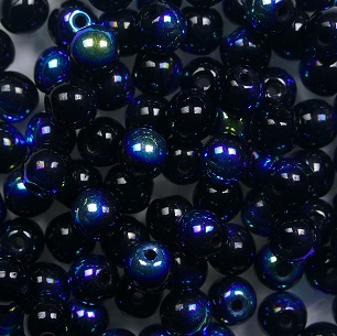 04-r-23980-28701 4 mm round beads jet AB color 23980-28701