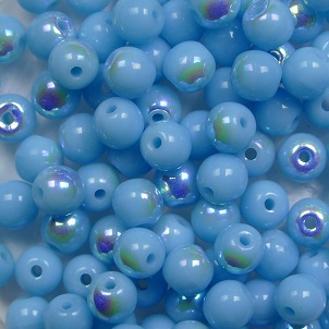 04-r-63020-28701 4 mm round beads blue turquoise AB color 63020-28701