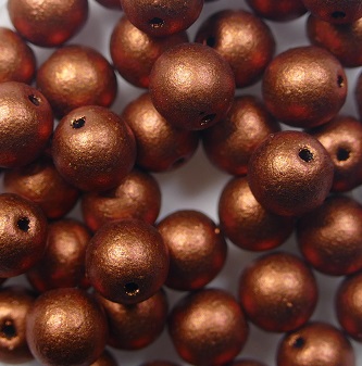 06-r-00030-01750 6 mm druk rounds Matte Metallic Dark Copper color 00030-01750