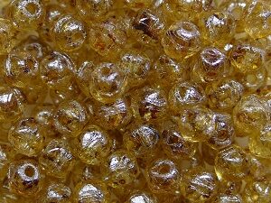 EC-03-00030-65401 English Cut beads 3 mm, Crystal Honey Drizzle