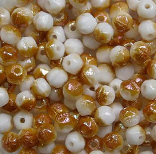 EC-03-02010-29121 white alabaster apricot medium english cut 3 mm color 02010-29121