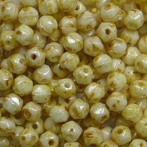 EC-03-02010-65401 white alabaster honey drizzle beige marmor luster english cut 3 mm color 02010-95401