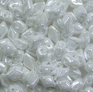M-MD-03000-14400 Matubo Mini GemDuo chalk white luster color 03000-14400