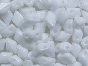 MGD-03000 Chalk White Matubo Mini GemDuo's, 6x4 mm 5 gr