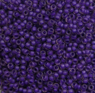 TR-15-0928FM Matte Inside-Color Rainbow Rosaline-Opaque Purple Lined toho rocailles 15-0 color 928FM