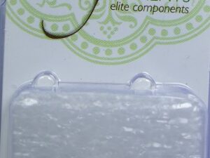Sluiting met parel voor 1 streng, rhodium plated