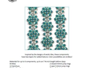 KB Marrakesh Tile Bracelet, gratis patroon bij aankoop van Kite Beads, GemDuo's of Mini GemDuo's
