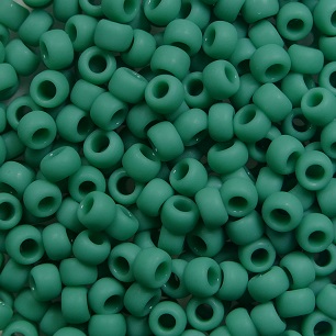 tr-08-0055DF Opaque Frosted green Turquoise toho rocailles 8-0 color 55DF
