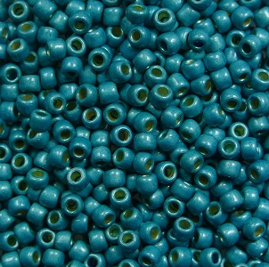 tr-11-PF0569F Permanent Finish – Matte Galvanized Teal toho rocailles 11-0 color PF569F