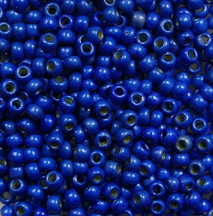 tr-11-PF0585F Permanent Finish – Matte Galvanized Royal Blue toho rocailles 11-0 color PF585F