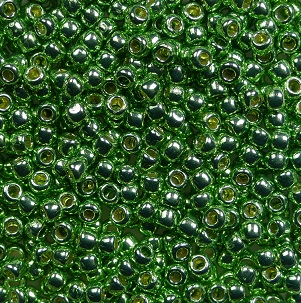 tr-11-PF0587 Permanent Finish – Galvanized Spring Green toho rocailles 11-0 color PF587