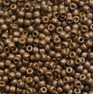 tr-11-PF0593F Permanent Finish – Matte Galvanized Almond toho rocailles 11-0 color PF593F