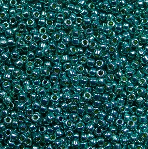 tr-15-PF0569 Permanent Finish – Galvanized Teal toho rocailles 15-0 color PF569