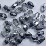 0020316 6×4 mm oval firepolished beads Crystal Labrador color 00030-27001
