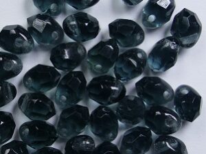 0020317 Montana Firepolished Facetted Drops, 7x5 mm 10 Pc. - Afbeelding 1