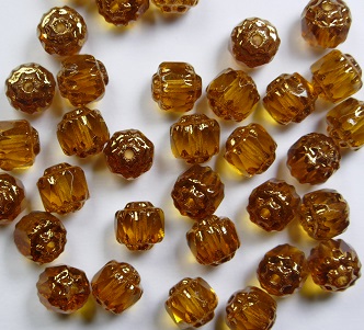 0030347 topaz bronze cathedral bead color 10060-14415