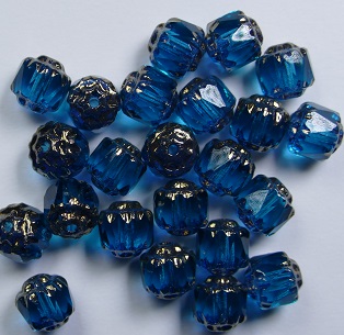 0090448 dark aqua bronze cathedral bead color 60140-14415