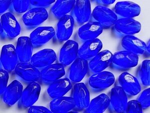 0090449 Sapphire Oval Facet 6 x 4 mm. 25 Pc. - Afbeelding 1