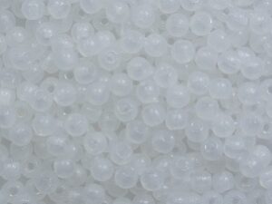 02-R-02010 White Alabaster round 2 mm. 100 Pc. - Afbeelding 1