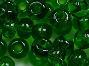 PR-1-50120 Green Preciosa 1/0 Rocaille ± 25 gram.