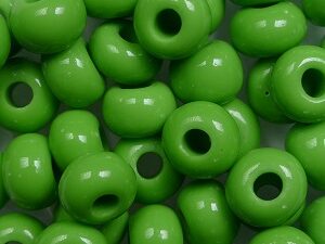 PR-1-53230 Opaque Green Preciosa 1/0 Rocaille ± 25 gram. - Afbeelding 1