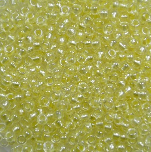 Pr-11-382PY preciosa rocailles 11-0 pearl pastel yellow color 382PY