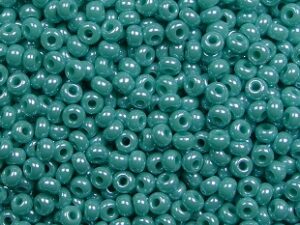 PR-R11-68130 Green Turquoise Luster Preciosa Rocailles 20 gram