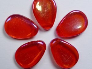 0050319 Hyacinth Rainbow Iris Anemone Petals, 11x16 mm 5 Pc. - Afbeelding 1