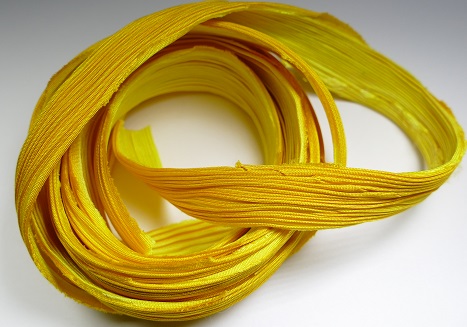 shib-POL pollen shibori handgeverfd zijden lint