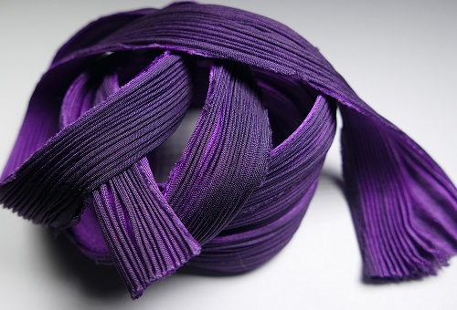 shib-PULA-2 purple lavender shibori handgeverfd zijden lint