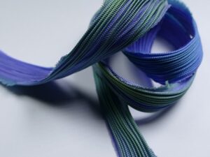 Shib-22-Sap Shibori zijde per 1/4 yard: Sapphira