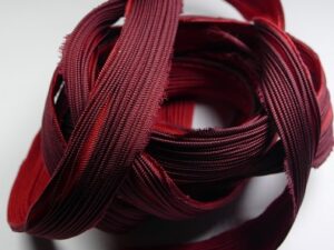 Shib-22-Red Shibori zijde per 1/4 yard: Red n Red