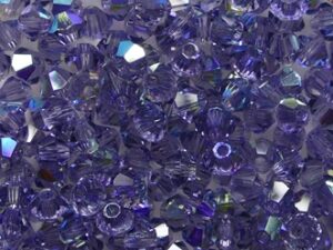 PrBIC-03-TANAB Tanzanite AB Preciosa bicones 3 mm 50 stuks