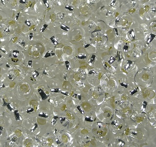 TM-03-0021 Toho Magatama 3 mm silver lined crystal color 21