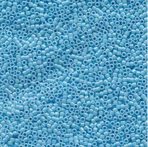 db-11-0164 miyuki delica 11-0 opaque light blue ab color 164