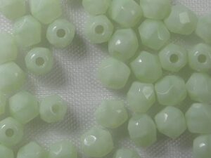 FP1-03-54200 Opaque Azur Turquoise Czech Glass Facet Firepolish 3mm 50 stuks