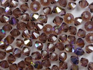 PrBIC-03-BULTAB Light Burgundy AB Preciosa bicones 3 mm 50 stuks - Afbeelding 1