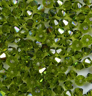 prbic-03-OLAB Olivine AB preciosa bicones 3 mm