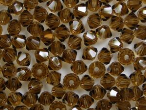PrBIC-03-TOSM Smoked Topaz Preciosa bicones 3 mm 50 stuks - Afbeelding 1