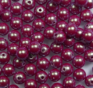 prp-04-PRED Pearlescent Red preciosa parels 4 mm