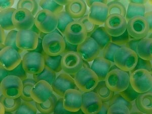 TR-06-0242F Inside Color Frosted Jonquil Emerald Lined - Afbeelding 1