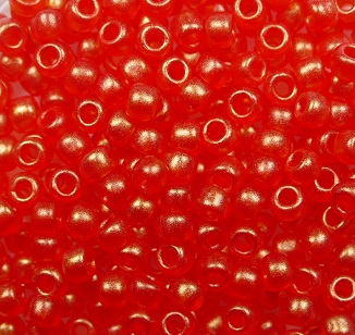 tr-08-Y0625 toho rocailles 8-0 HYBRID sueded gold siam ruby color Y625