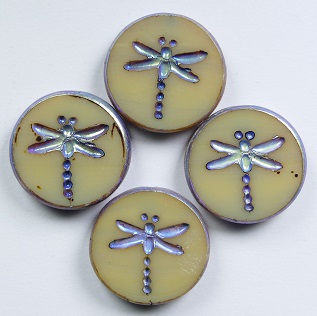 0030355 table cut dragon fly beads 17 mm Isabella Travertin Full AB color 13020-86800-28703